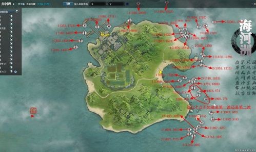 天涯明月刀海河州宝箱坐标位置图