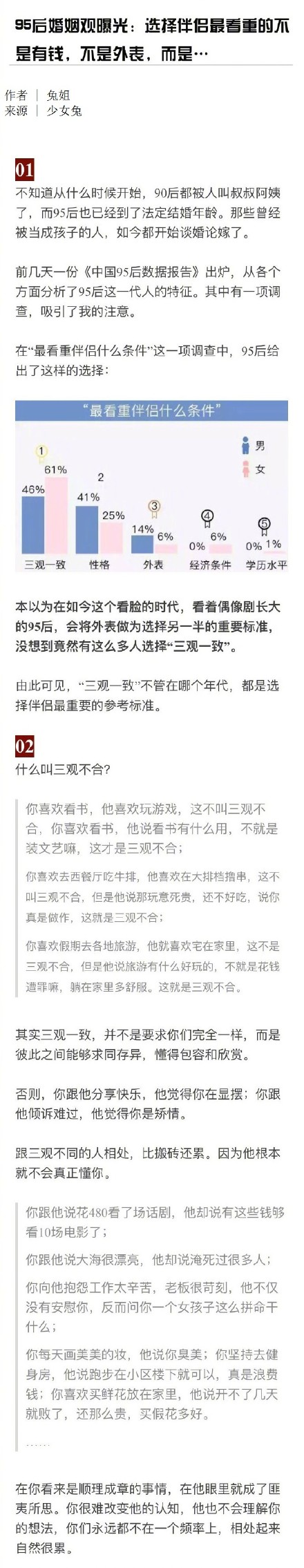 95后婚姻观曝光 95后婚姻观是什么样的
