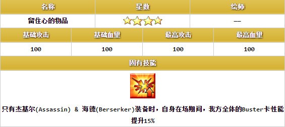 命运冠位指定海德羁绊礼装是什么 命运冠位指定海德羁绊礼装介绍
