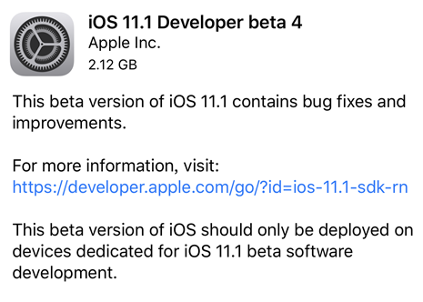 ios11.1beta4修复了哪些BUG ios11.1beta4怎么样卡不卡