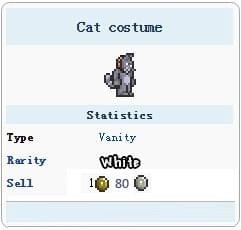 泰拉瑞亚猫咪服装