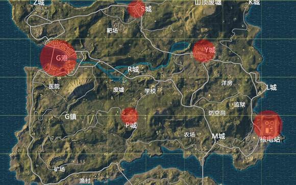 绝地求生刺激战场P城攻略