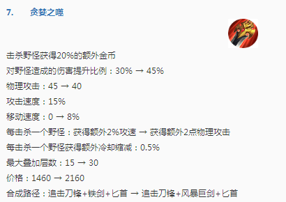 王者荣耀打野刀的变化 让这几个英雄强度提高冷却cd轻松到上限