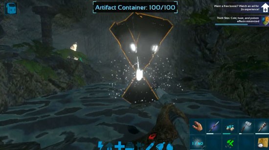方舟生存进化中央洞穴神器