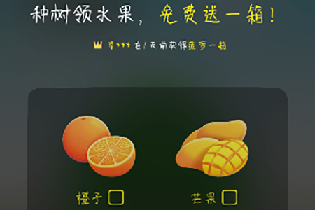 选择自己感兴趣的水果