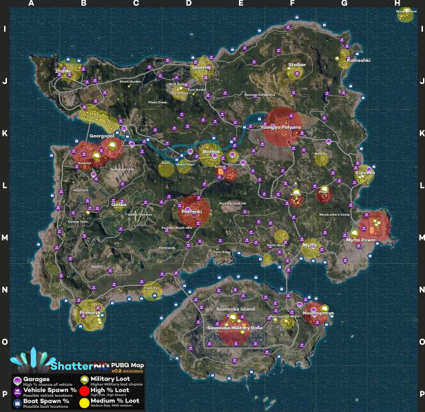 绝地求生大逃杀最新资源地图 绝地求生大逃杀地图详解