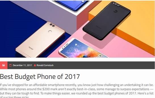2017最具性价比手机是哪一款 2017全球最具性价比手机公布