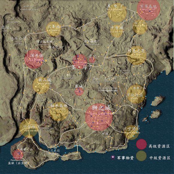 绝地求生沙漠地图资源分布介绍 沙漠地图资源详解