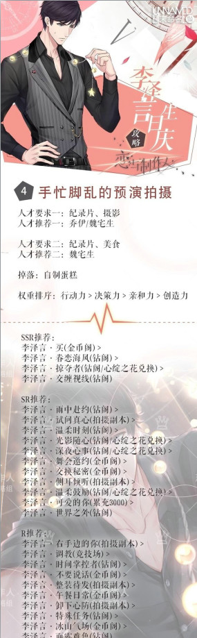 恋与制作人李泽言生日副本怎么通关 李泽言生日副本攻略推荐
