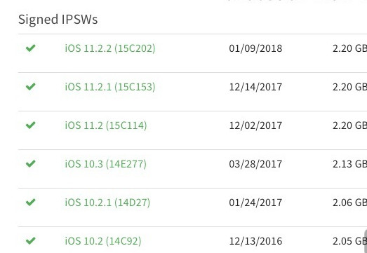 苹果iOS降级最新消息 苹果开放老版本iOS降级通道