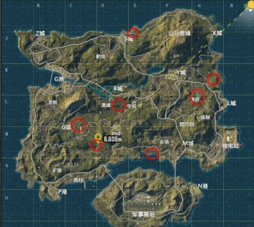 绝地求生刺激战场海盗隐藏物资点在哪 隐藏物资点地图分析一览