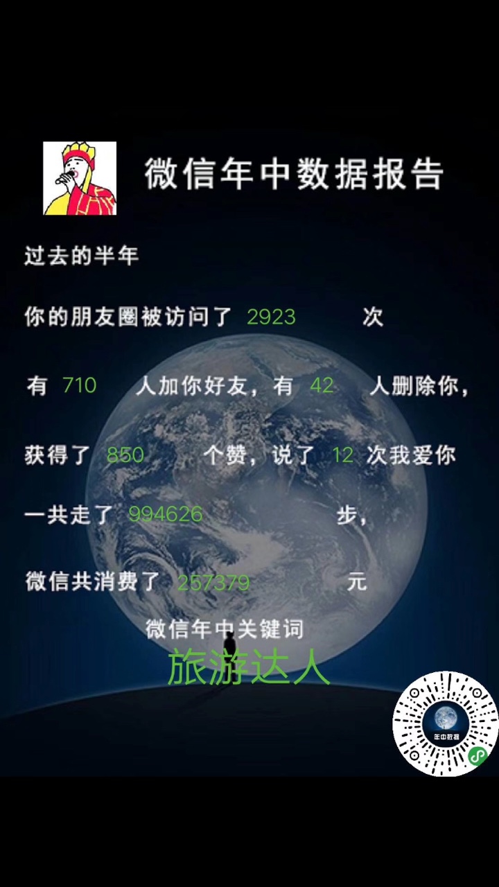 微信朋友圈年中数据报告怎么看 2018微信年中数据报告二维码