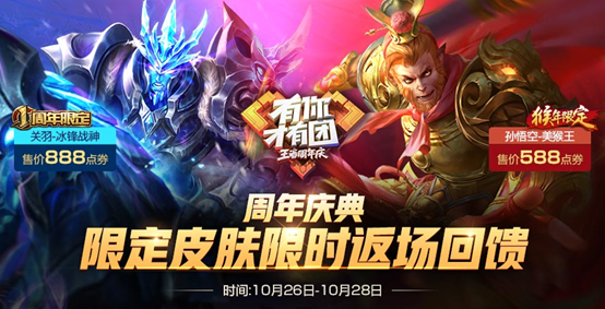 王者荣耀2018周年返场皮肤是什么 2018周年返场皮肤介绍