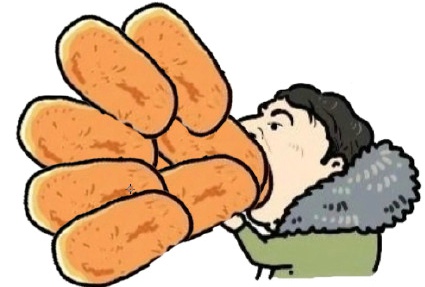王思聪吃热狗图片大全 王思聪吃热狗头像大全