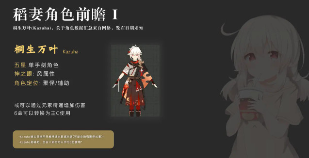 原神1.6万叶技能命座介绍 桐生万叶技能倍率展示